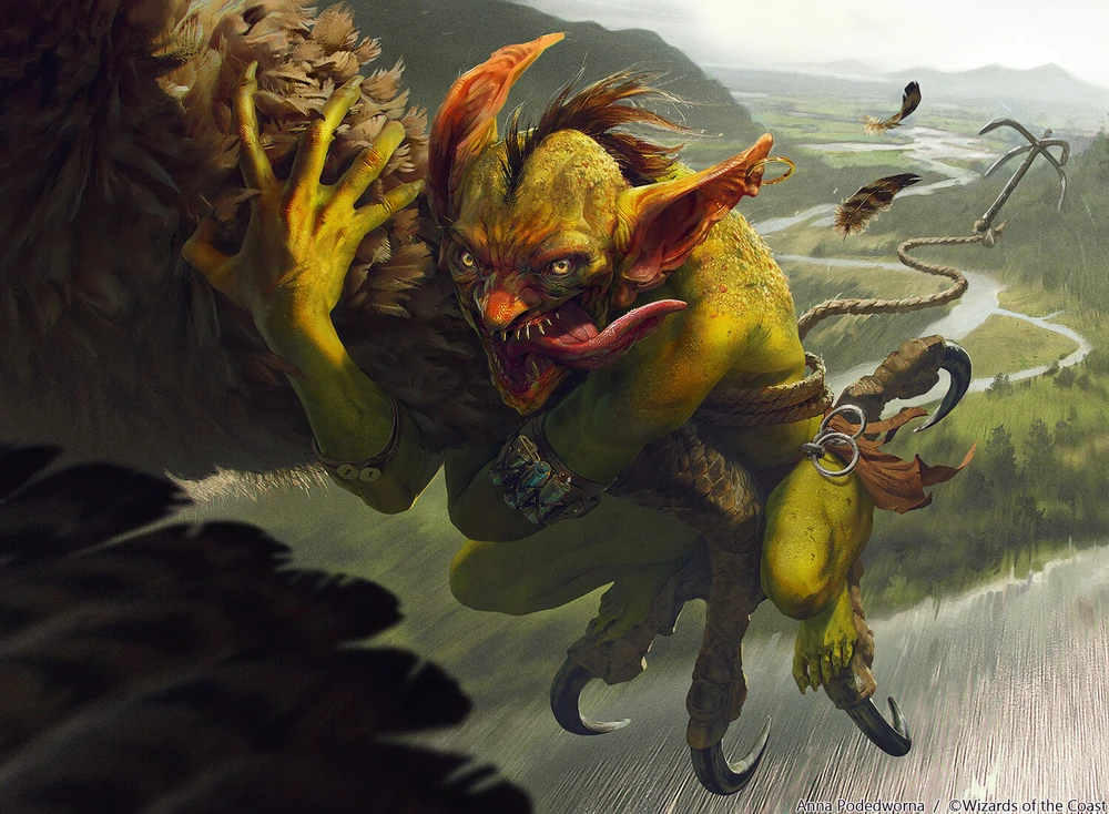 A Goblin scrounger, making his escape.